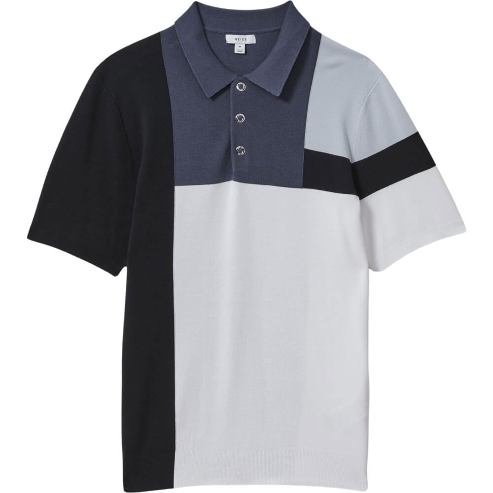 REISS CHARGE Colourblock Polo Shirt